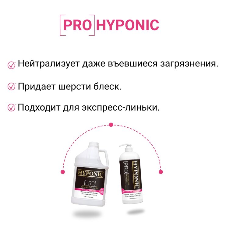 Шампунь для собак суперчистка и объем PRO Hyponic (3,8 л)